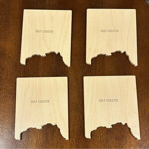 Wooden Gulf Coast Coasters Set